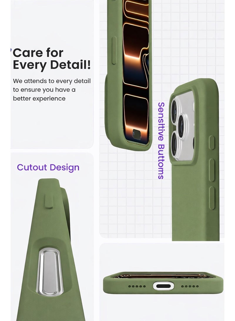 Mida iPhone 17 Pro Max Silicone Case Cover, full body protection case with a soft silky feel, shockproof cover with microfiber lining - Image 2